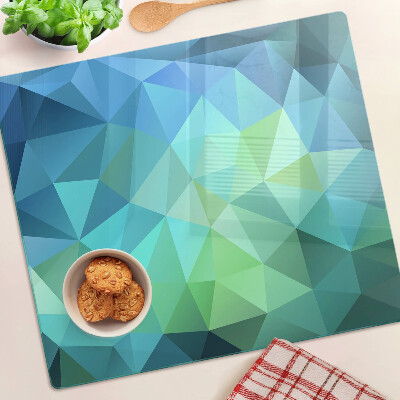Glass chopping board Geometric abstract pattern