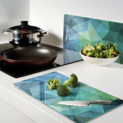 Glass chopping board Geometric abstract pattern