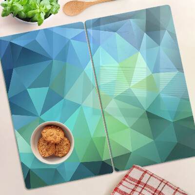 Glass chopping board Geometric abstract pattern