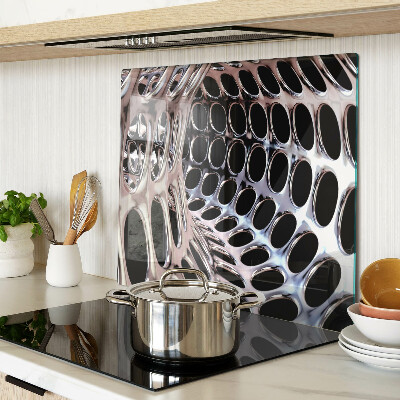Glass kitchen board Abstract grid structure