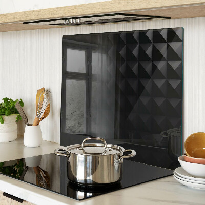 Glass chopping board Geometric patterns in shades of black