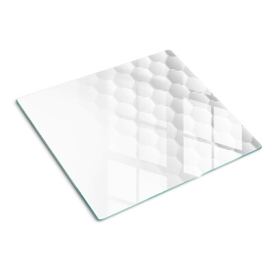 Glass chopping board Hexagonal pattern