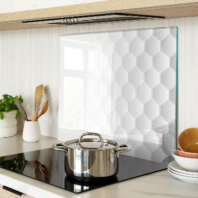 Glass chopping board Hexagonal pattern