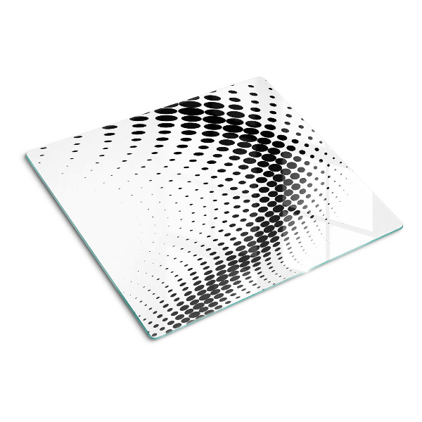 Glass kitchen board Polka dot motif