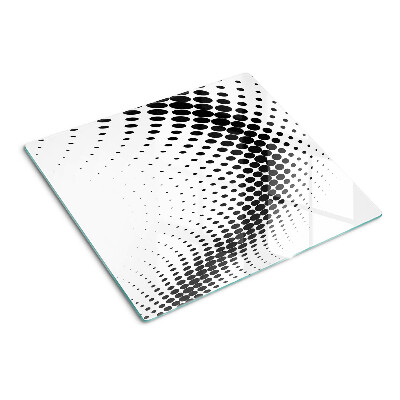 Glass kitchen board Polka dot motif