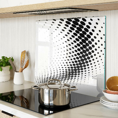 Glass kitchen board Polka dot motif