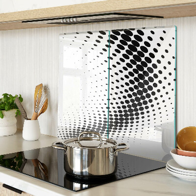 Glass kitchen board Polka dot motif