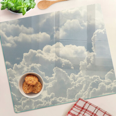 Glass kitchen board Clouds in the sky