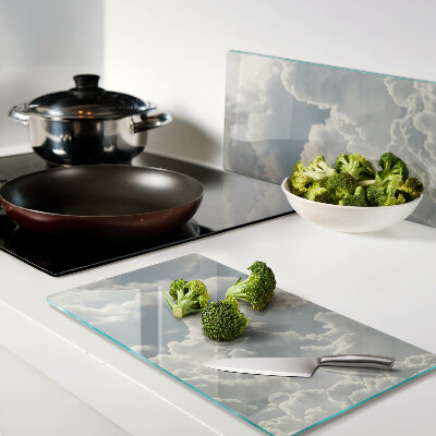 Glass kitchen board Clouds in the sky