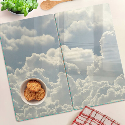 Glass kitchen board Clouds in the sky