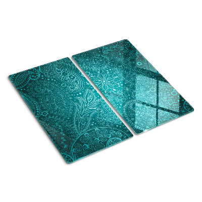 Glass kitchen board Paisley pattern