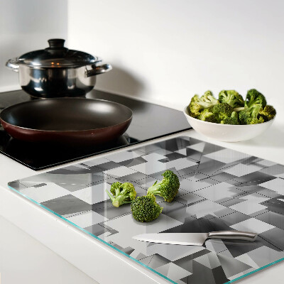 Glass chopping board Abstract geometric shapes