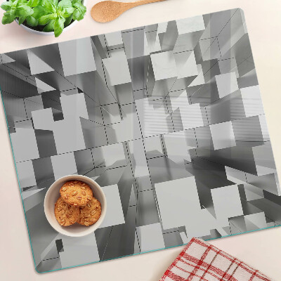 Glass chopping board Abstract geometric shapes