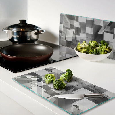 Glass chopping board Abstract geometric shapes