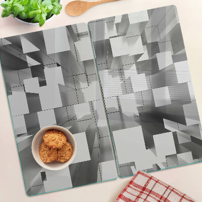 Glass chopping board Abstract geometric shapes