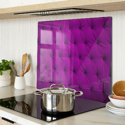 Glass chopping board Purple Quilting
