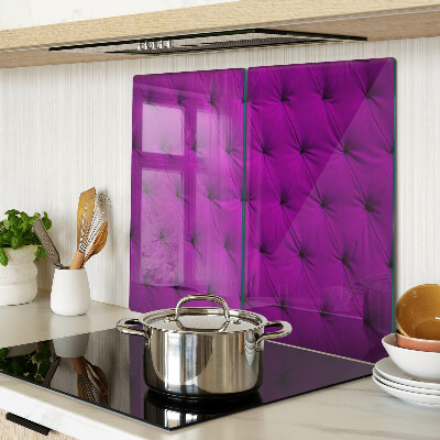 Glass chopping board Purple Quilting