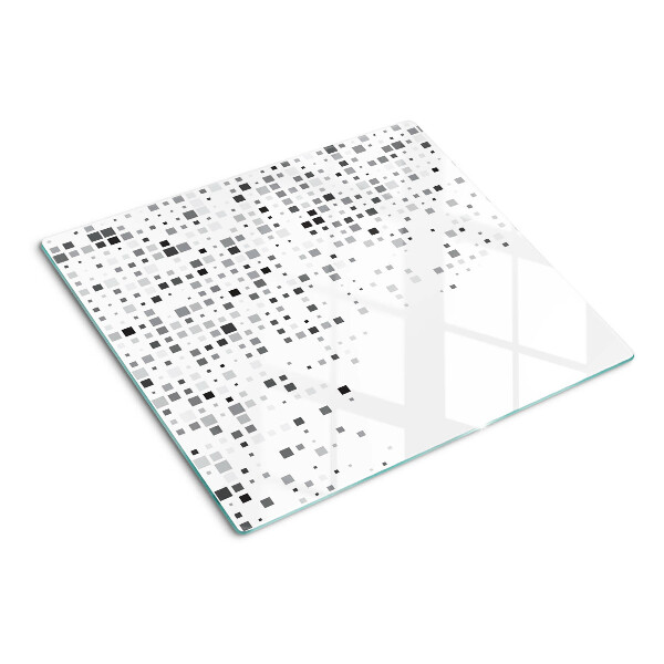 Glass kitchen board Geometric patterns in shades of gray