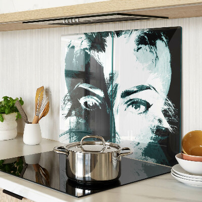 Glass kitchen board Abstract style portrait
