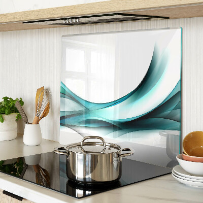 Glass chopping board Waves in shades of blue