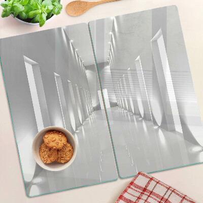 Glass chopping board Abstract Light Maze