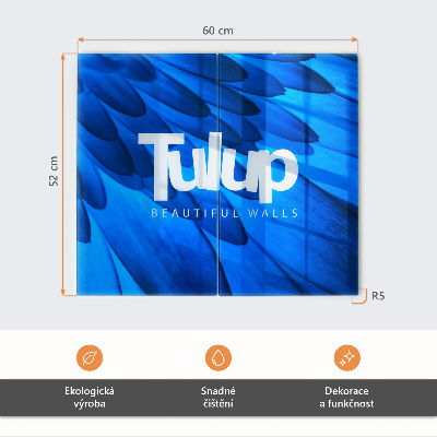 Glass chopping board 3D Hexagonal Pattern