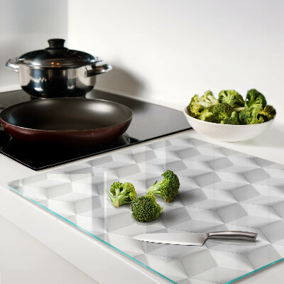 Glass chopping board 3D Hexagonal Pattern