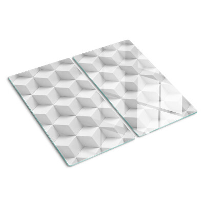 Glass chopping board 3D Hexagonal Pattern