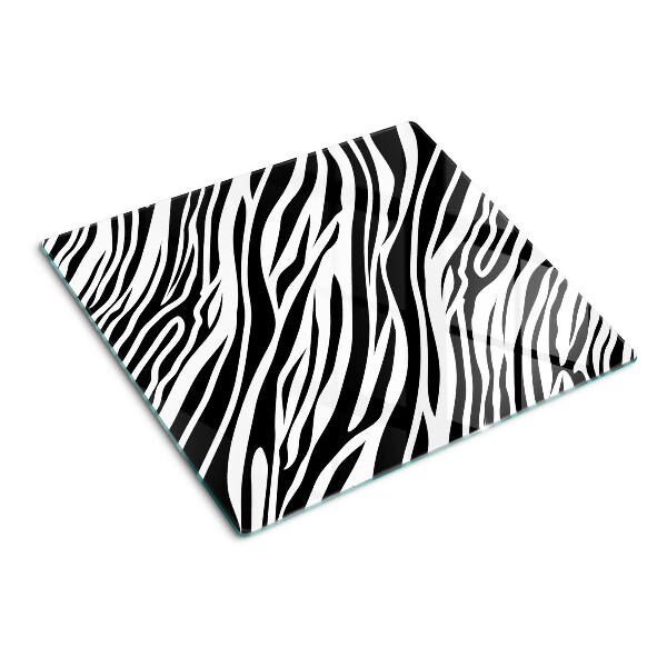 Glass kitchen board Zebra pattern