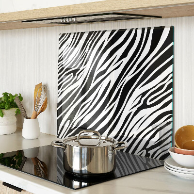 Glass kitchen board Zebra pattern