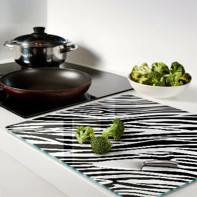 Glass kitchen board Zebra pattern