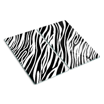 Glass kitchen board Zebra pattern