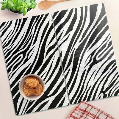 Glass kitchen board Zebra pattern