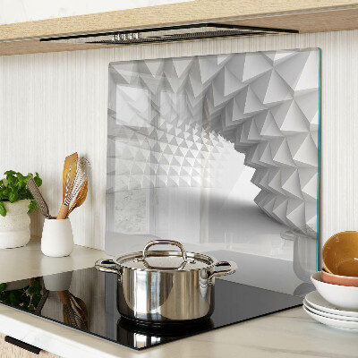 Glass chopping board Geometric 3D pattern