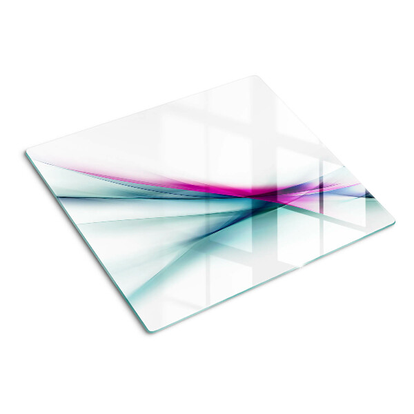 Glass chopping board Abstract Color Waves