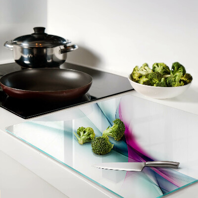 Glass chopping board Abstract Color Waves
