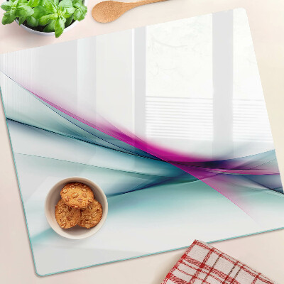 Glass chopping board Abstract Color Waves