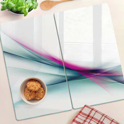 Glass chopping board Abstract Color Waves