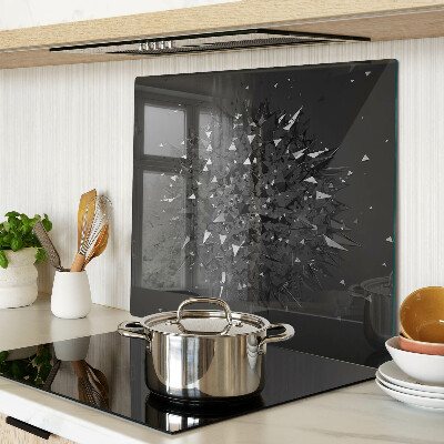 Glass kitchen board Abstract geometric pattern