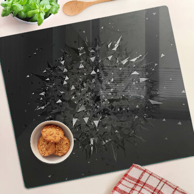 Glass kitchen board Abstract geometric pattern