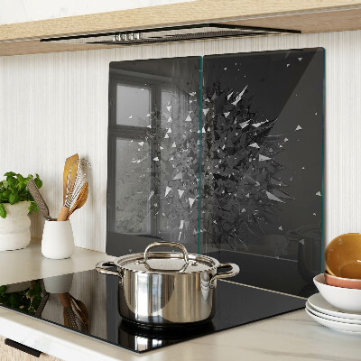 Glass kitchen board Abstract geometric pattern