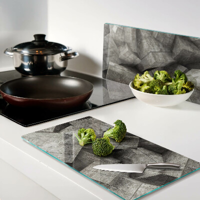 Glass kitchen board Abstract geometric shapes