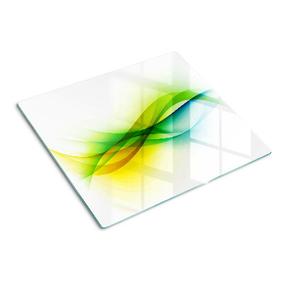 Glass chopping board Abstract Color Waves