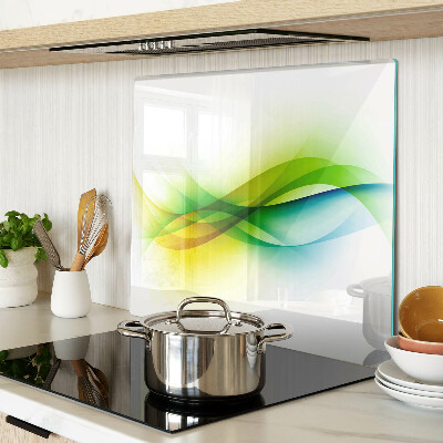 Glass chopping board Abstract Color Waves