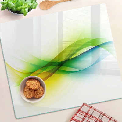 Glass chopping board Abstract Color Waves