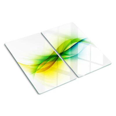 Glass chopping board Abstract Color Waves