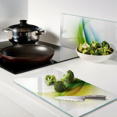 Glass chopping board Abstract Color Waves