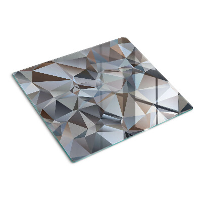 Glass kitchen board Diamond cut pattern