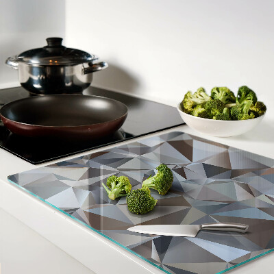 Glass kitchen board Diamond cut pattern