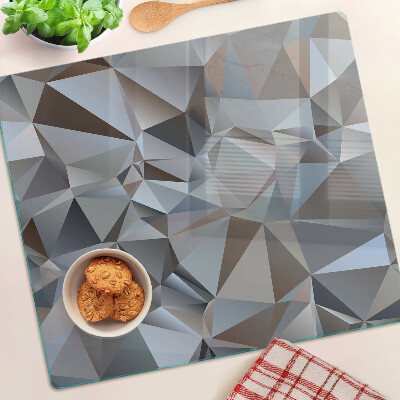 Glass kitchen board Diamond cut pattern